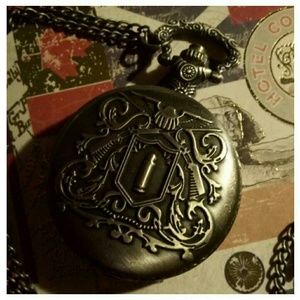 Classic Antiqued finish Bullet pocket watch.